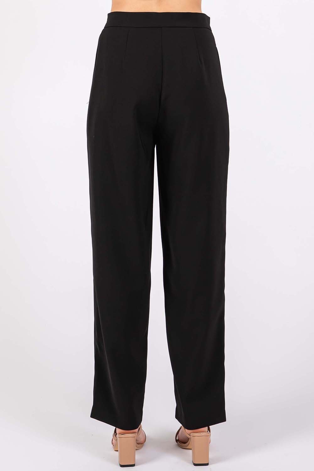 GeeGee High-Waisted Pleated Pants-1