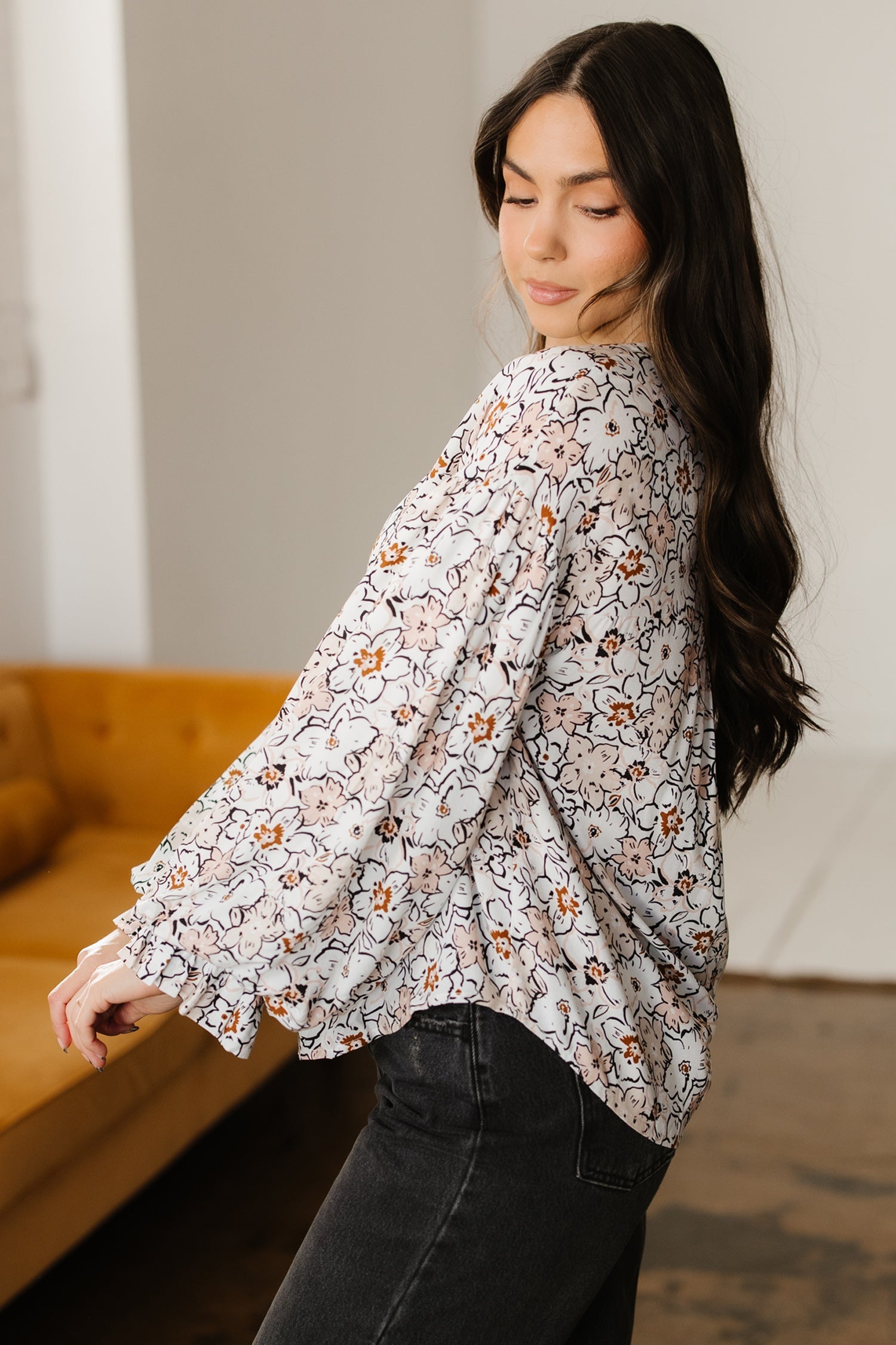 Aubrey Puff Sleeve Down Shirt-2