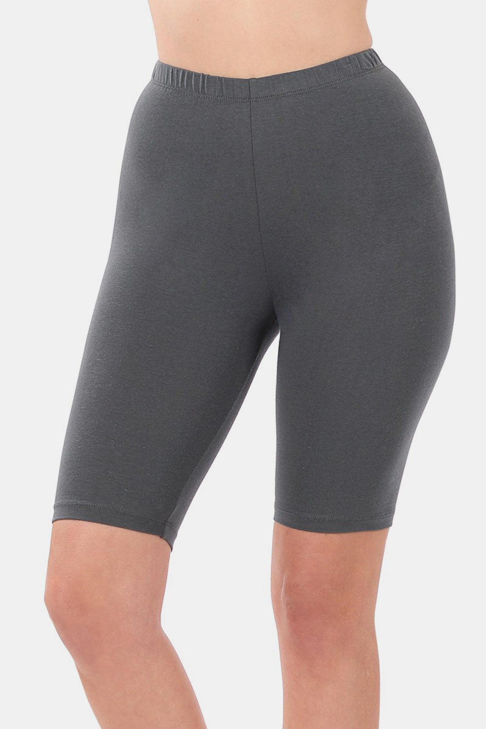 Zenana High Waist Bermuda Shorts-0