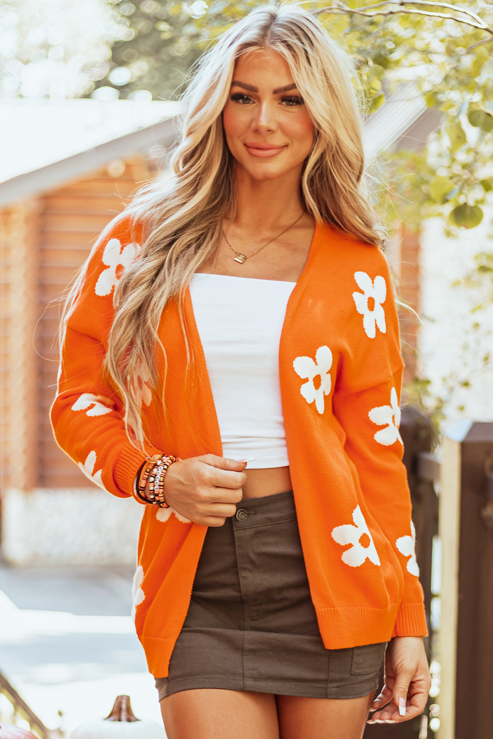 Olivia Open Front Loose Cardigan-4