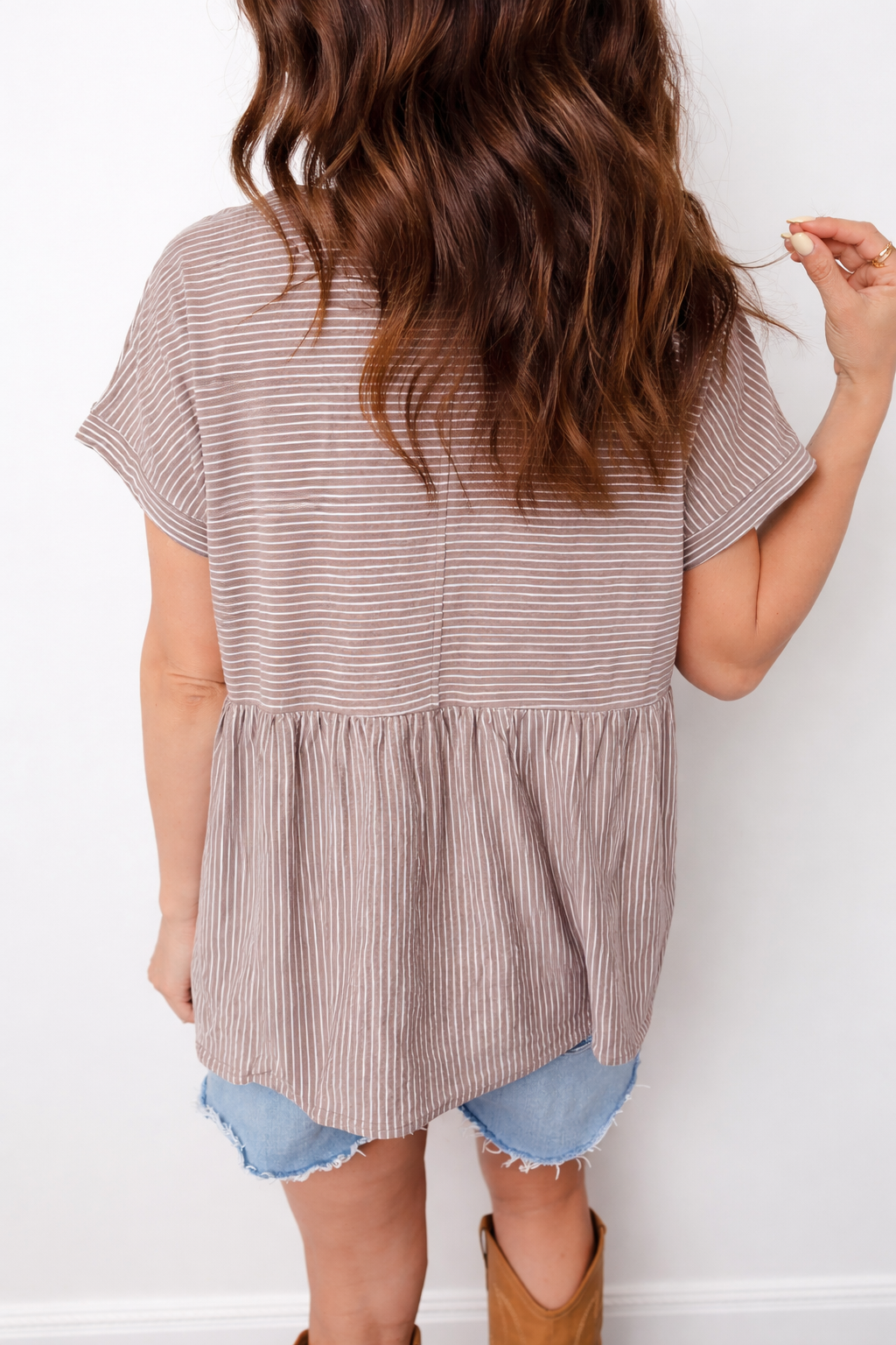 Giuliana Side Slit T Shirt-1