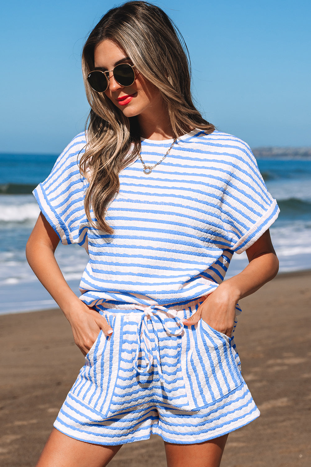Madalyn Knitted Short Sleeve Top-0