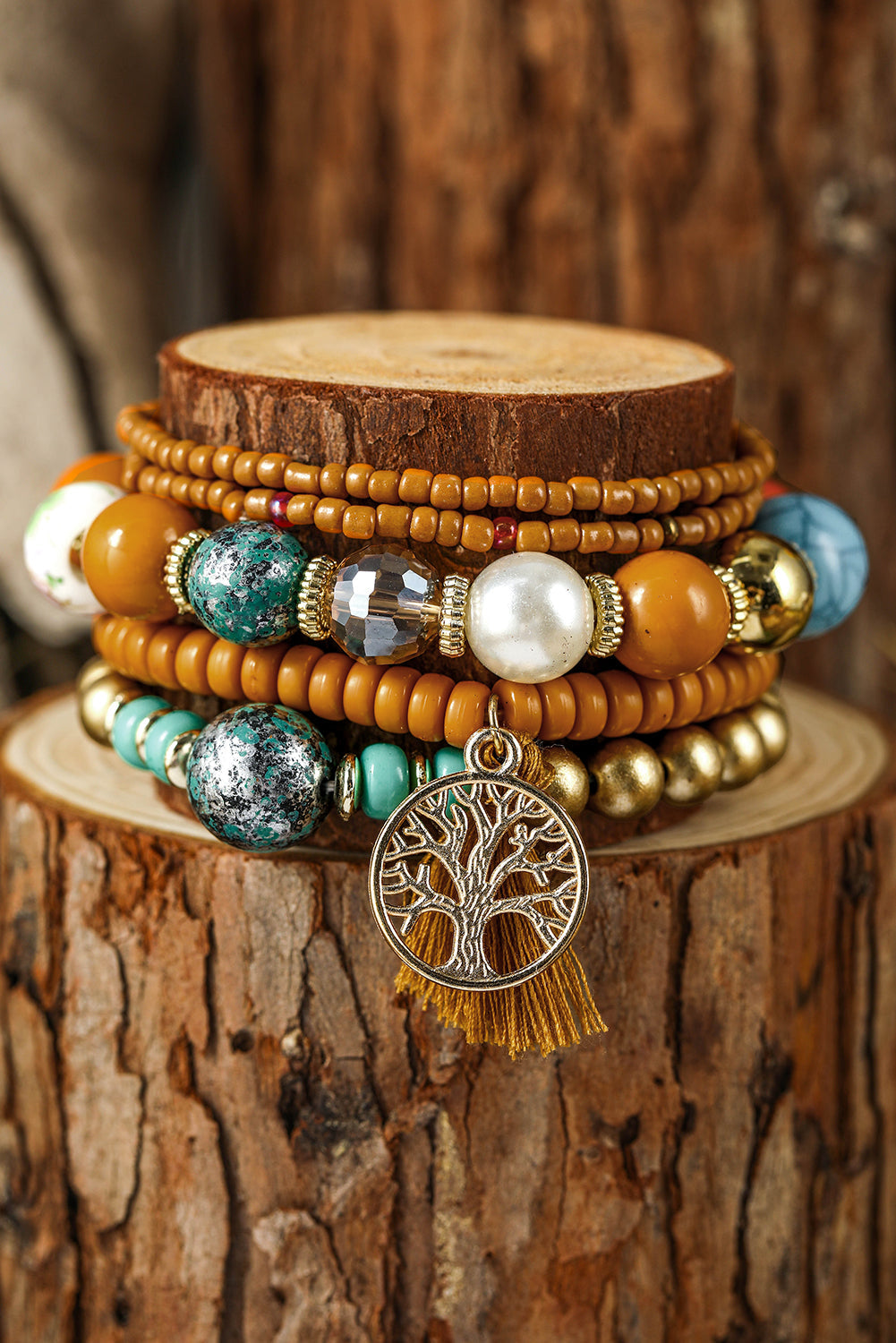 Maria Boho Beaded Bracelets Set-0
