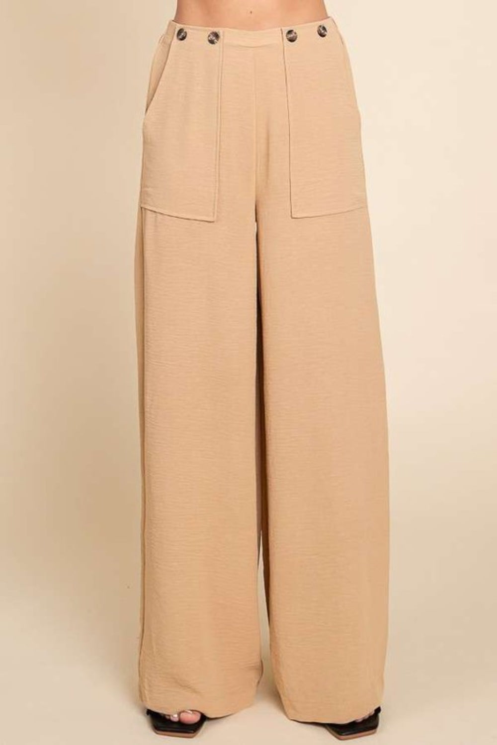 Culture Code Full Size High Waist Wide Leg Cargo Pants-3