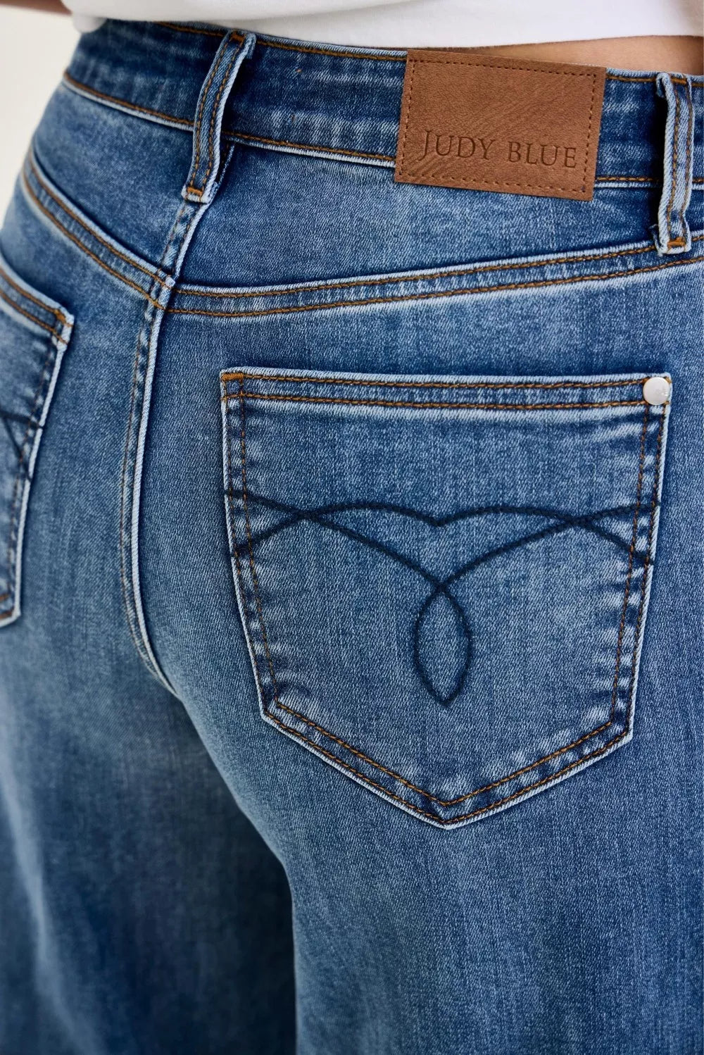 Judy Blue High Waist Palazzo Jeans-4