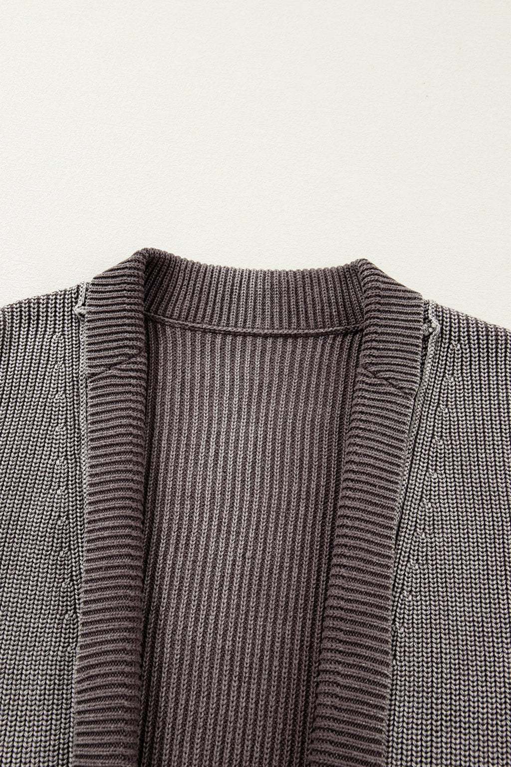 Sunny Patchwork Knit Open Sweater-2