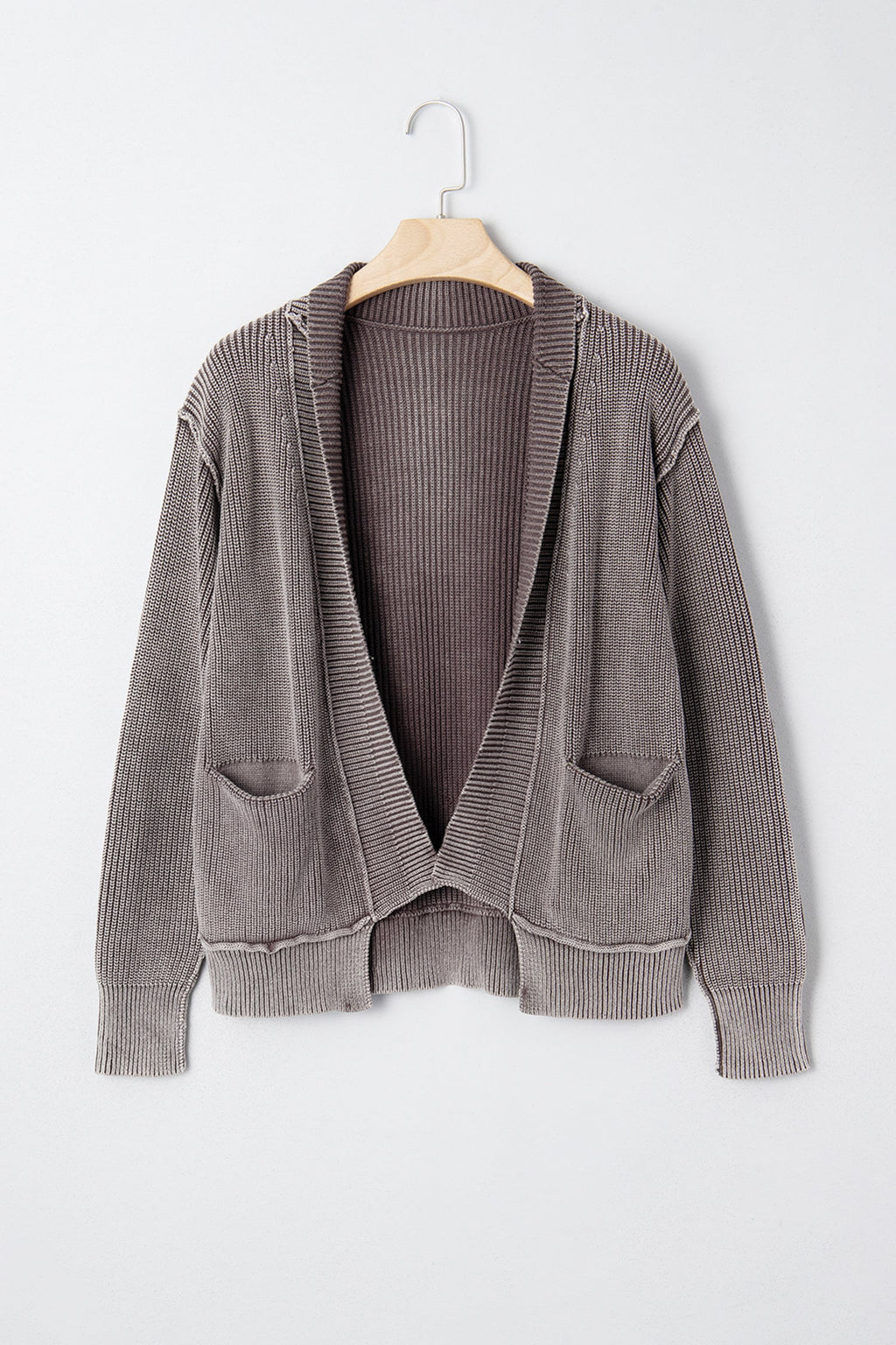 Sunny Patchwork Knit Open Sweater-0