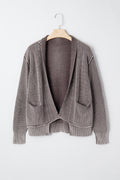 Sunny Patchwork Knit Open Sweater-0