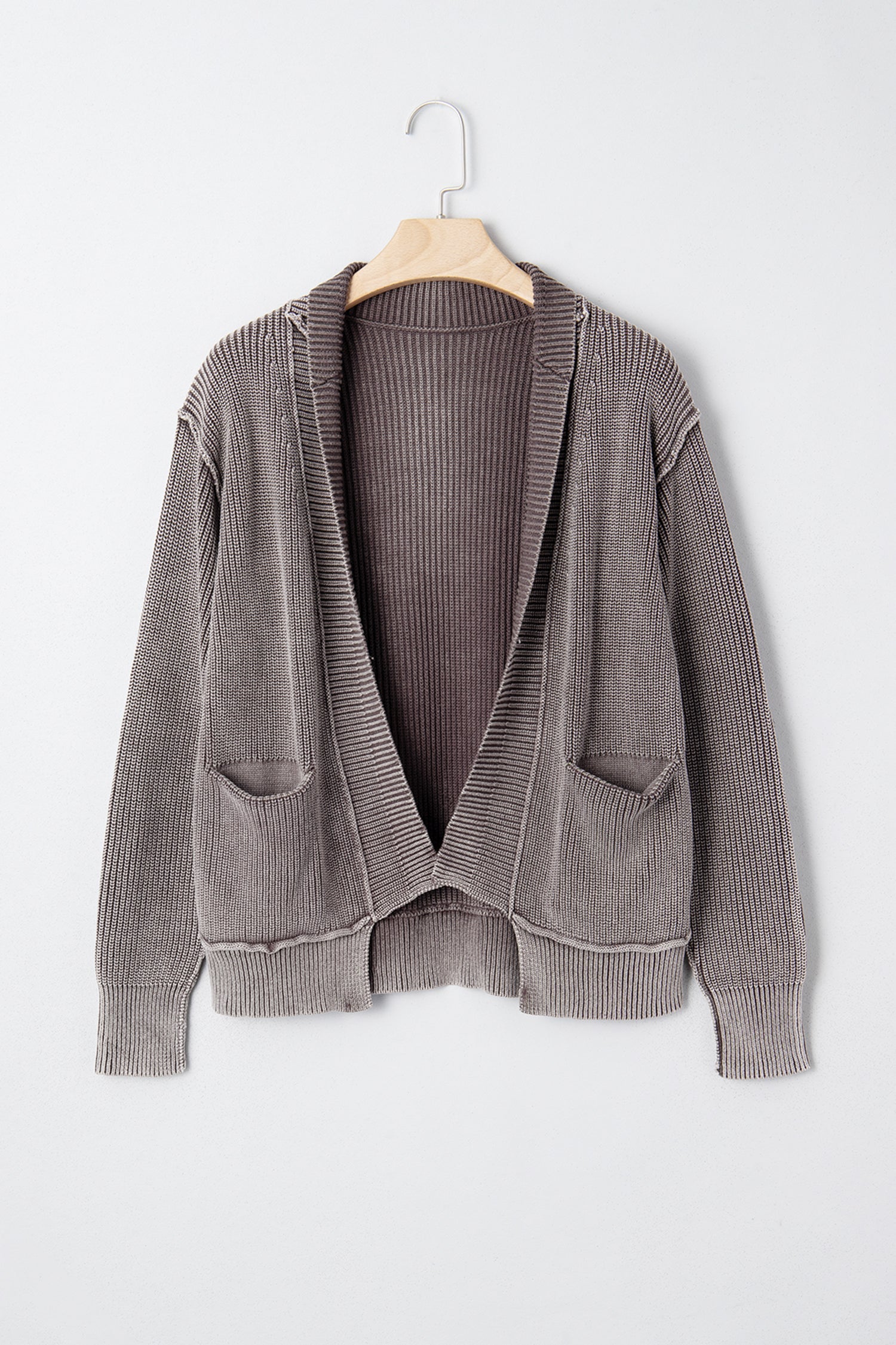 Sunny Patchwork Knit Open Sweater-0