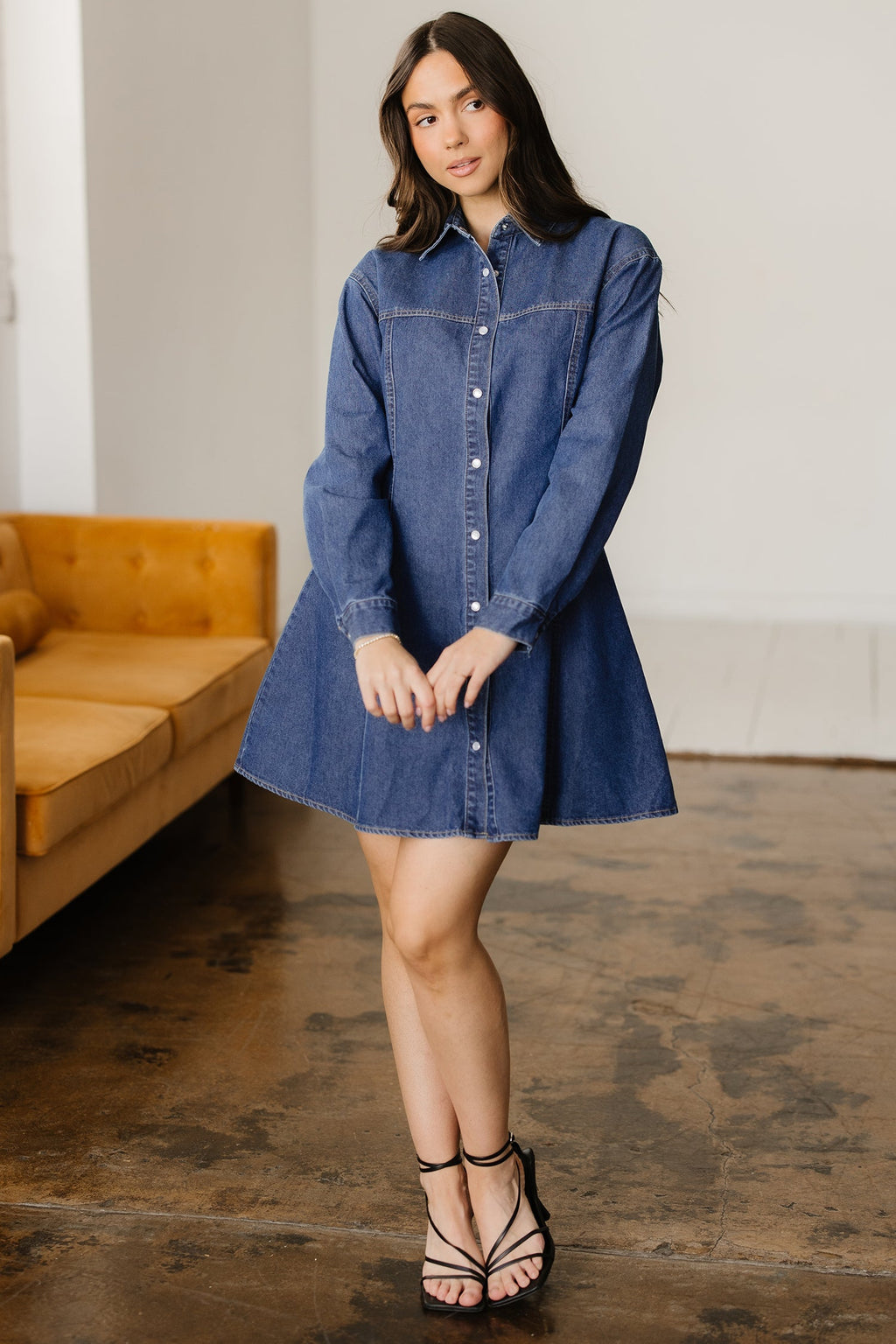 Zoe Flared Mini Dress-3