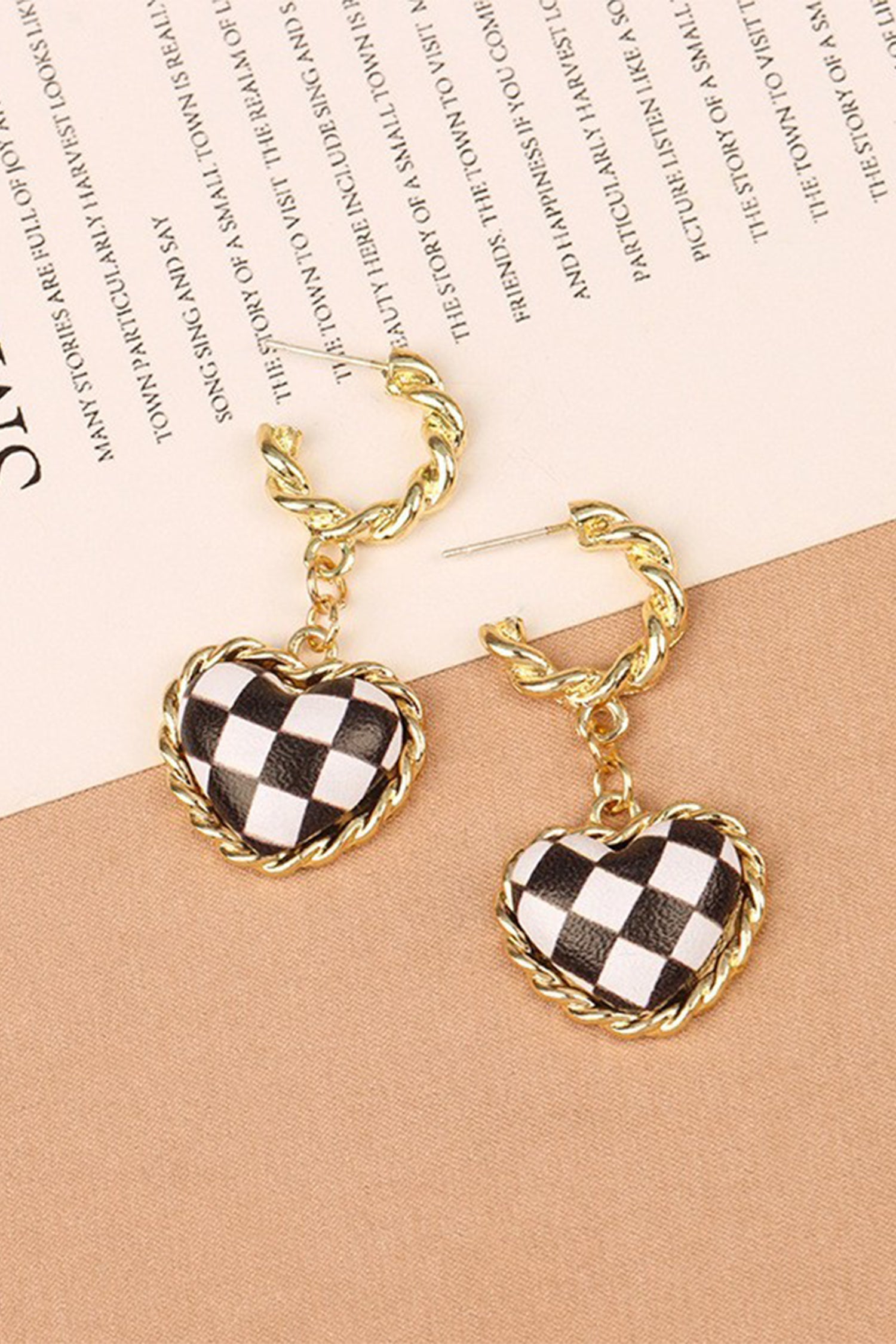 Madelynn Twisted Hoop Stud Earrings-4