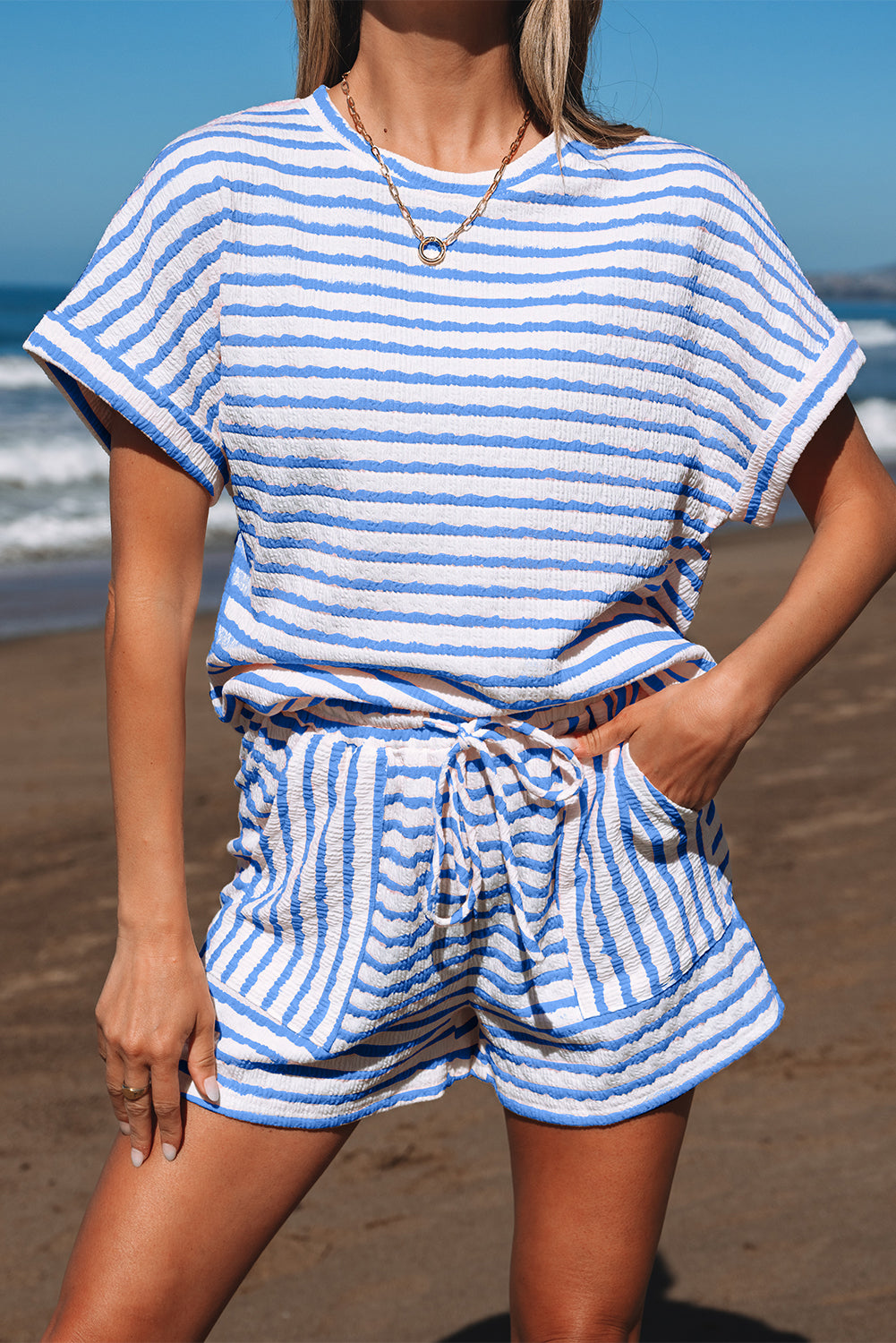 Madalyn Knitted Short Sleeve Top-4
