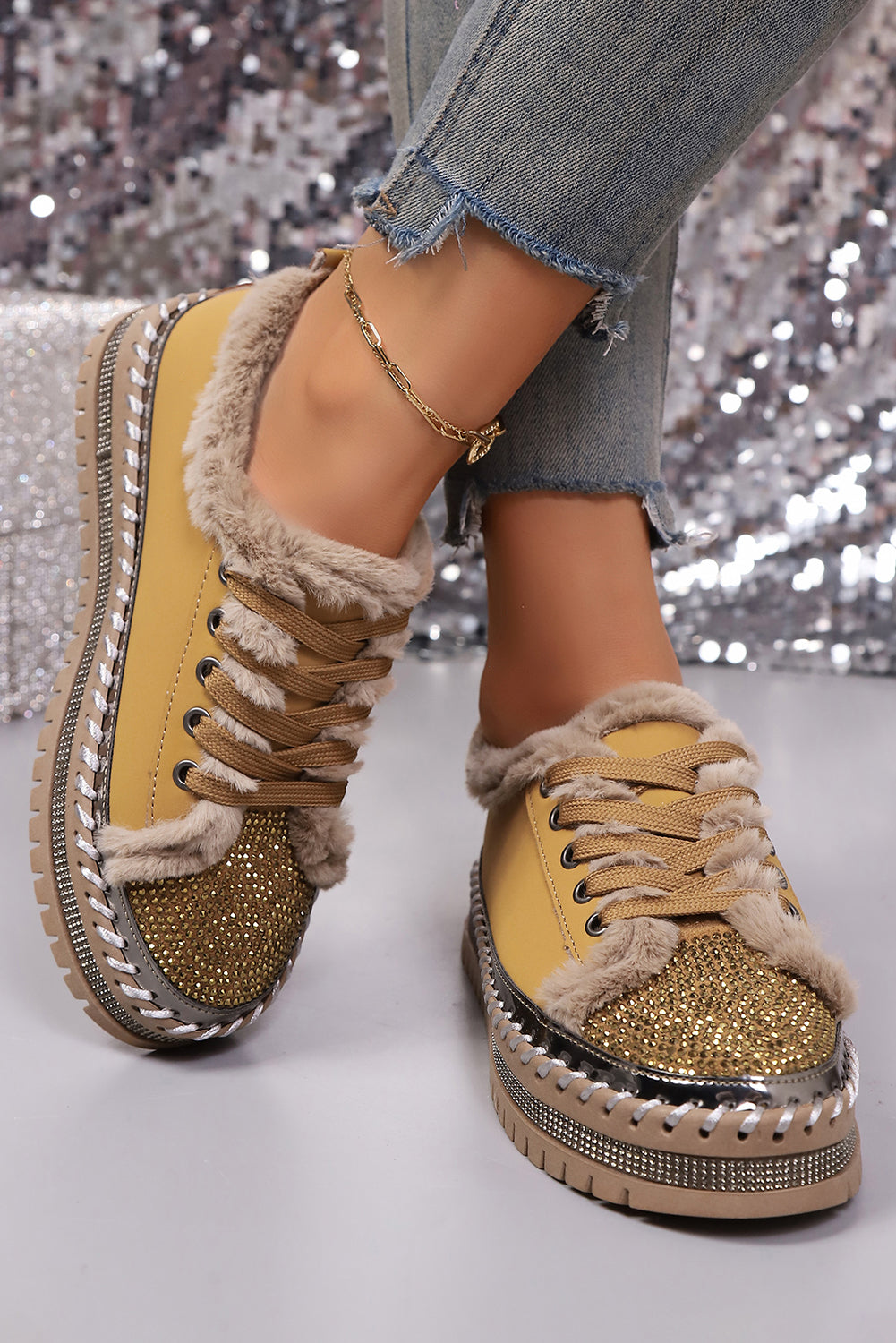 Harper Lace Up Flat Shoes
