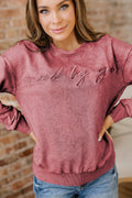 Kaia Mineral Wash Loose Sweatshirt-0