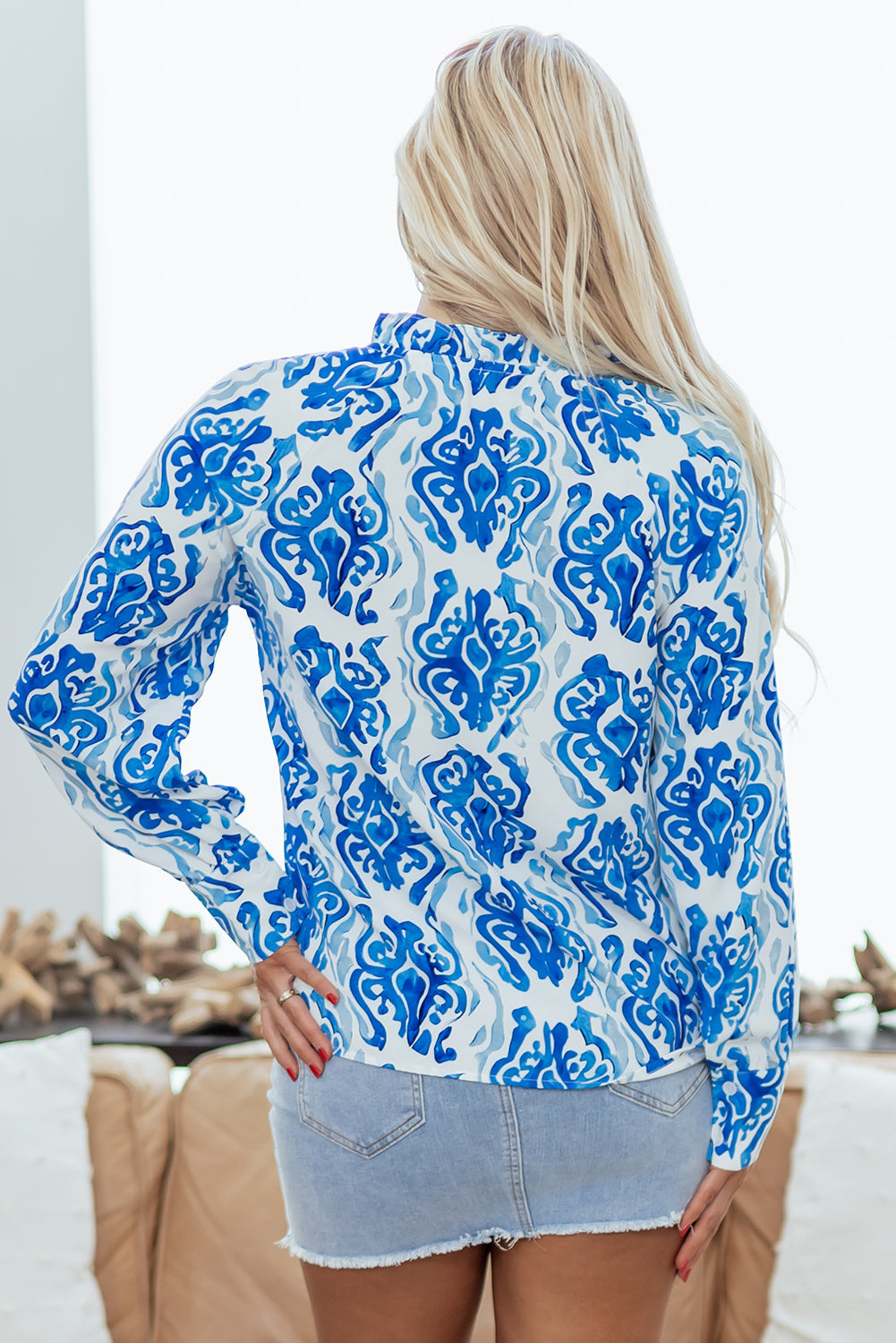 Serena Front Puff Sleeve Shirt-2