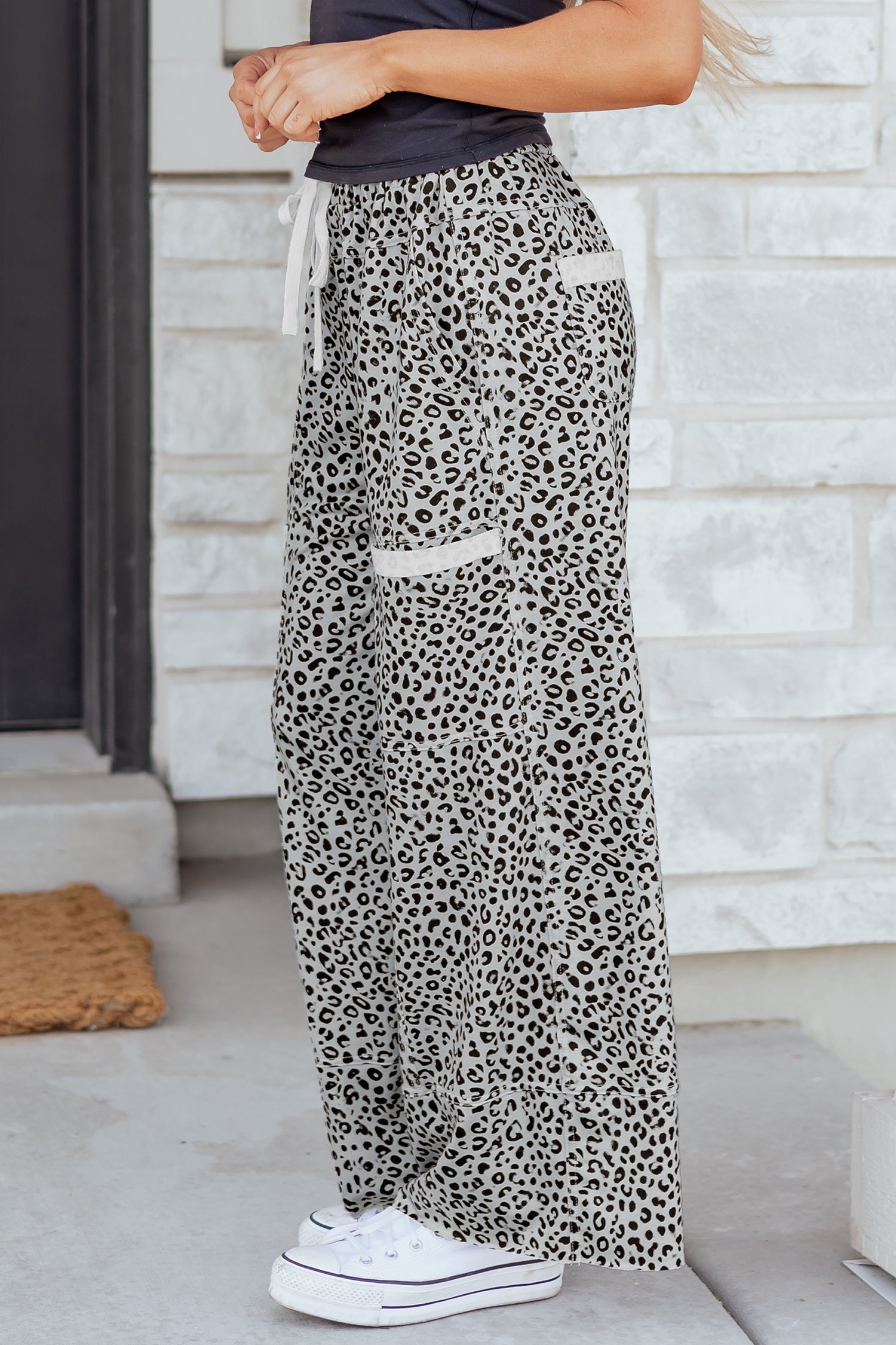 Maisie Leg Terry Knit Pants-2