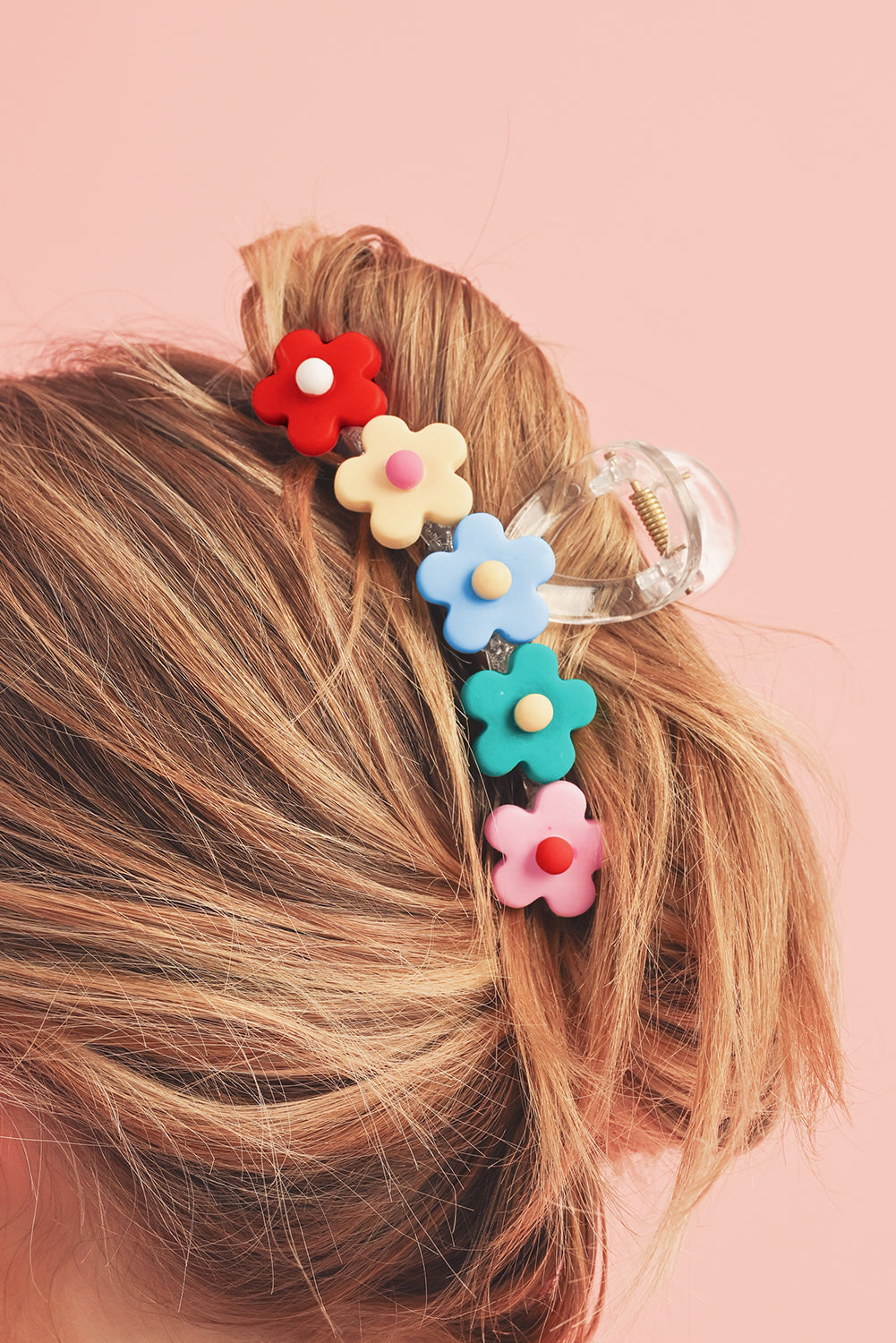 Multicolor Flowers Cute Hair Claw Clip-3