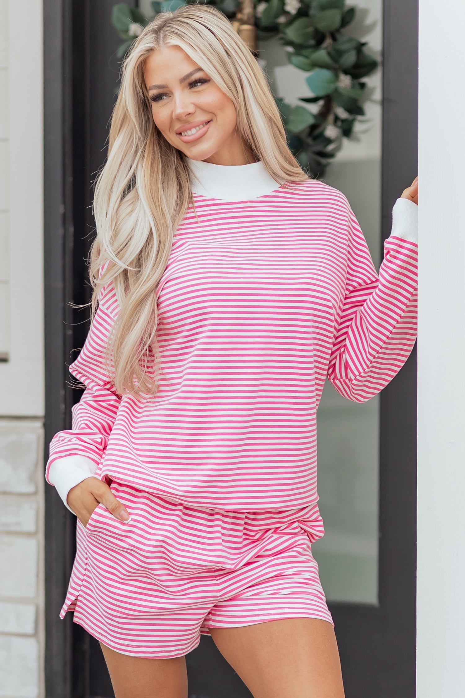 Sariyah Sweatshirt and Shorts Set-0