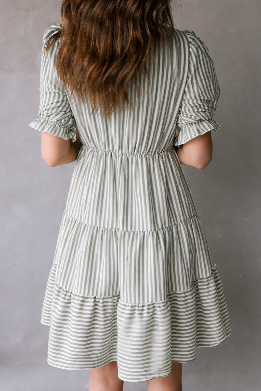 Bailey Sleeve Tiered Flattering Dress-1