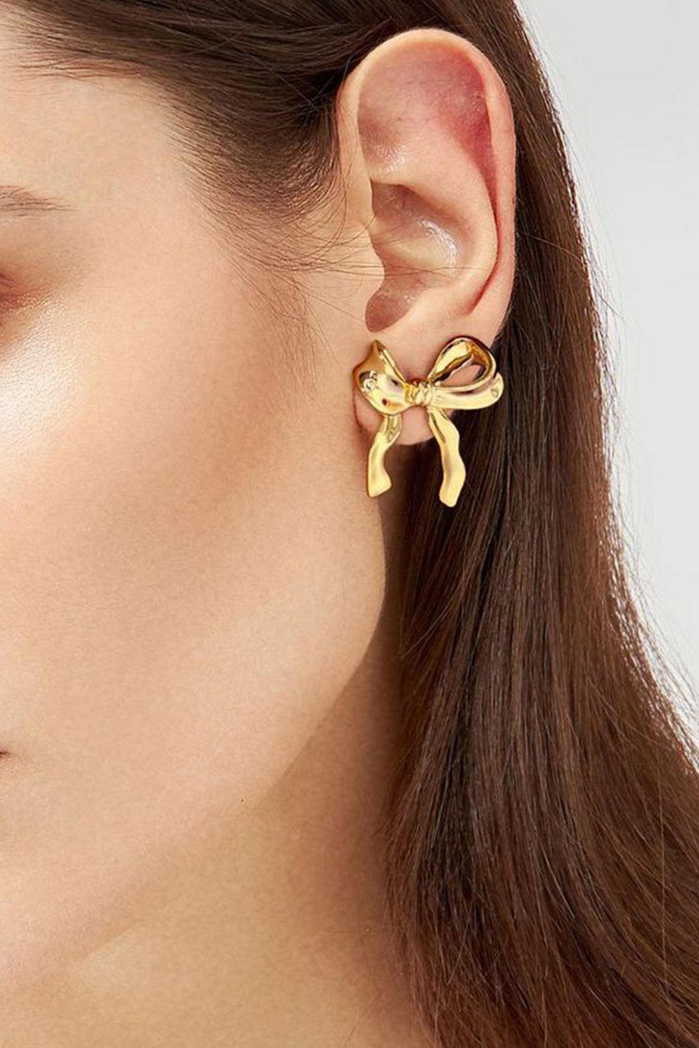 Chloe Design Plated Studded Earrings-1