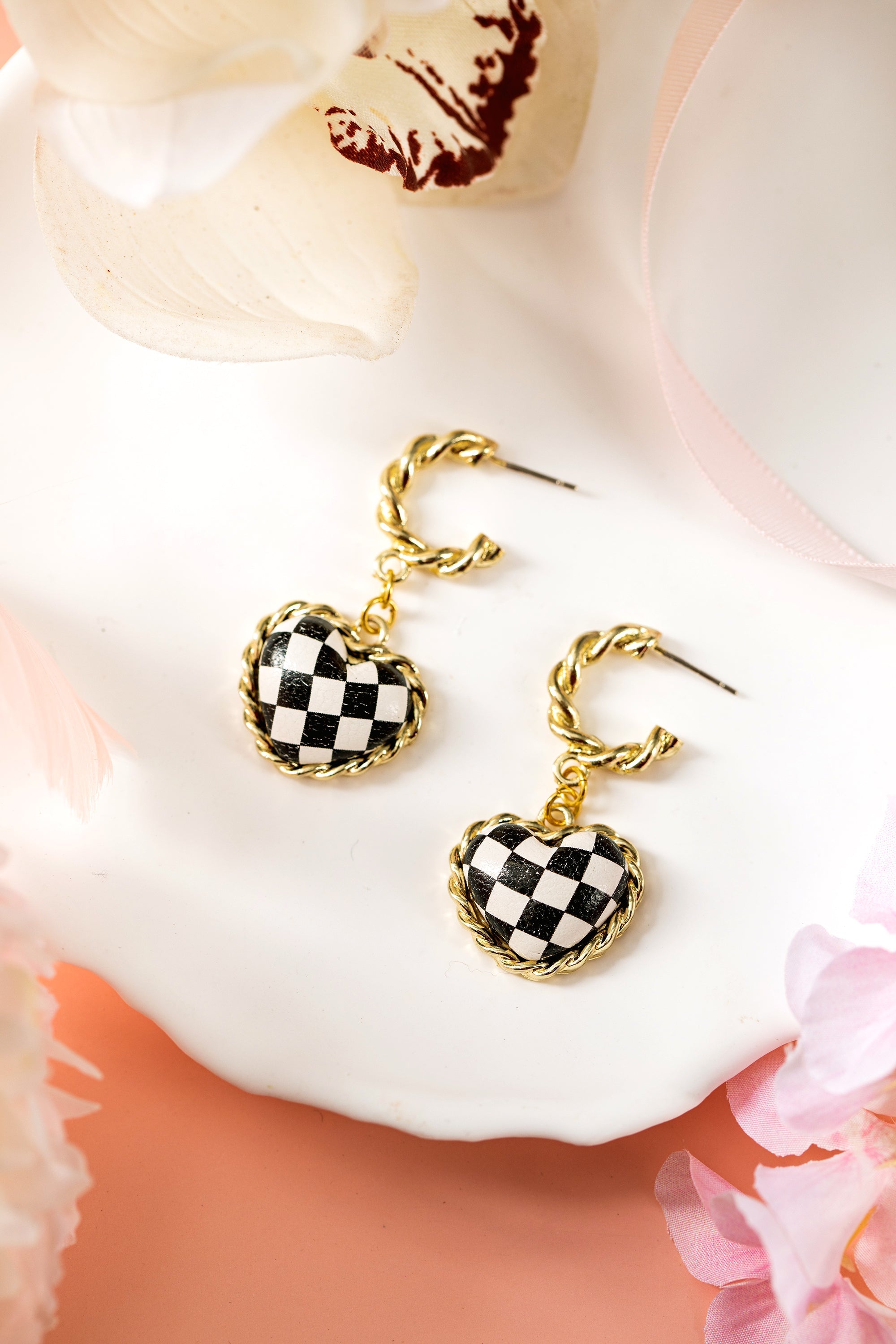Madelynn Twisted Hoop Stud Earrings-1