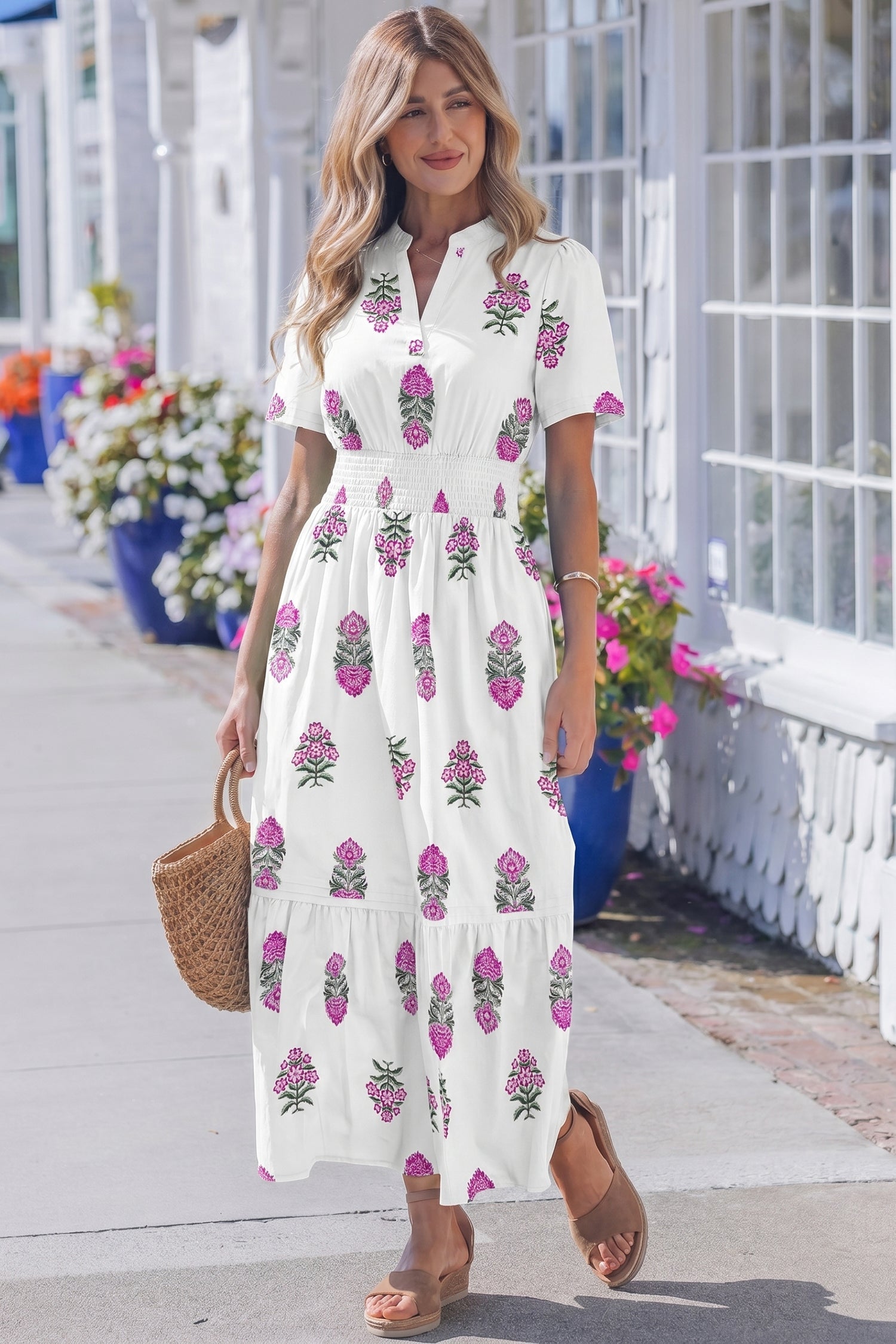 Aileen Ruffle Hem Maxi Dress-0