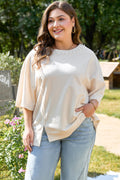 Amber Half Sleeve PLUS Top-0