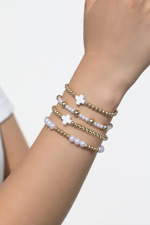Arely Beaded Elastic Layered Bracelet-1
