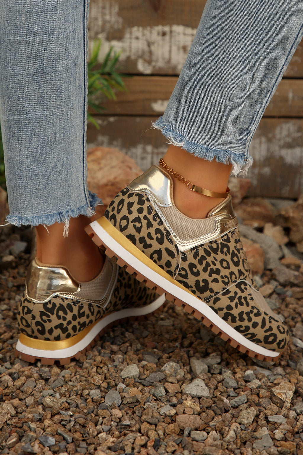 Romy Patchwork Lace Up Sneakers-1