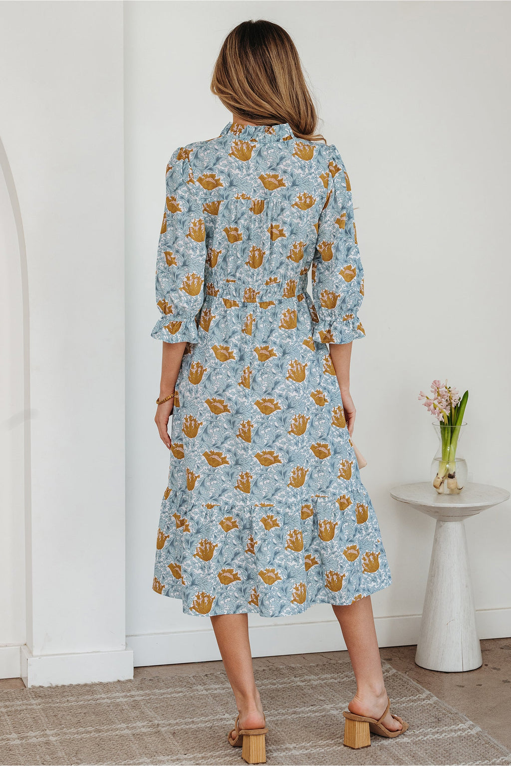 Rosalee Bracelet Sleeve Long Dress-1