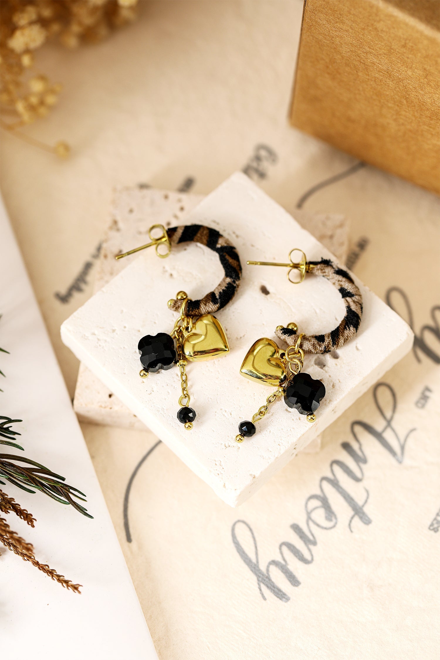 Bethany Wrapped Open Loop Earrings-2