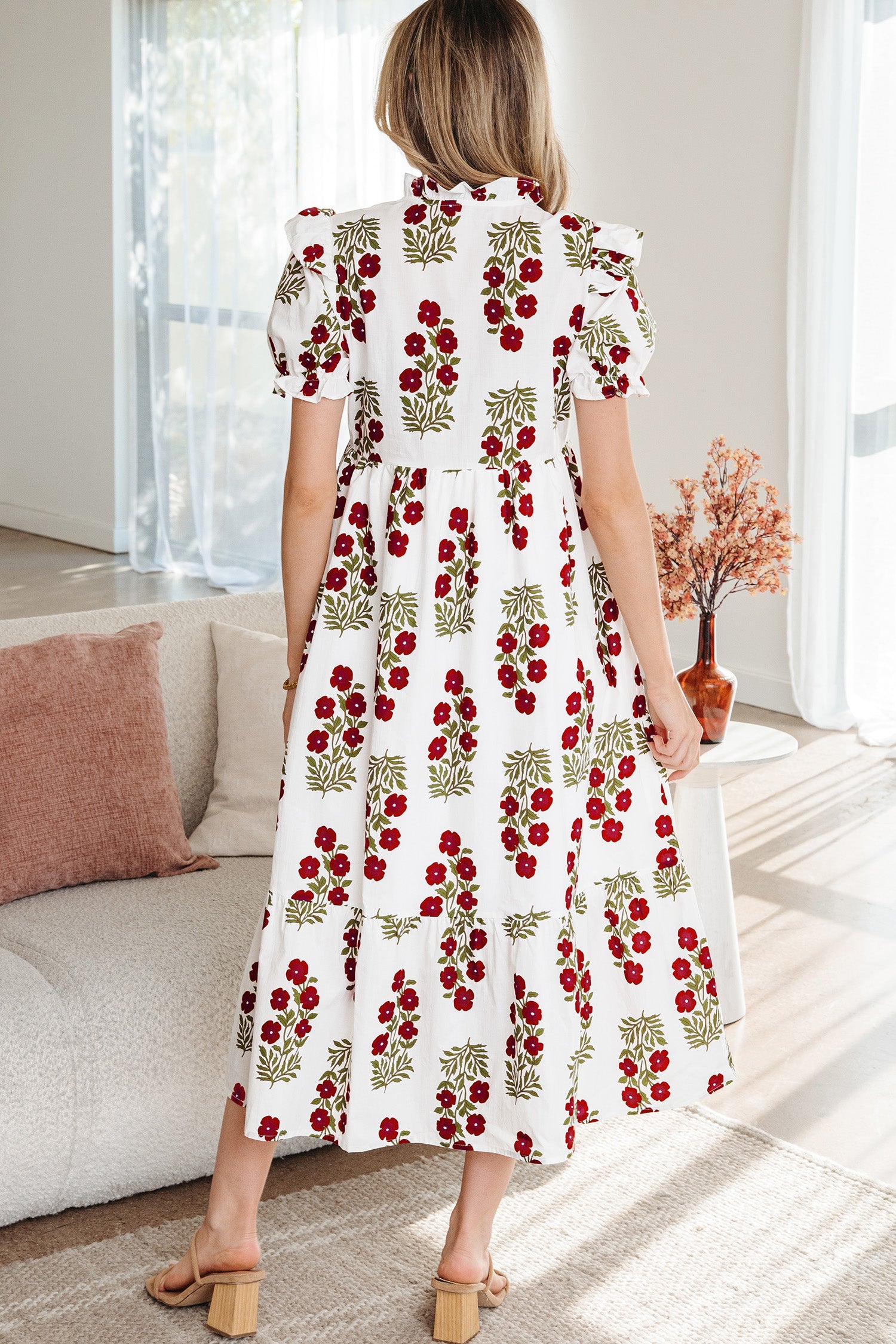 Promise Sleeve Tiered Maxi Dress-1