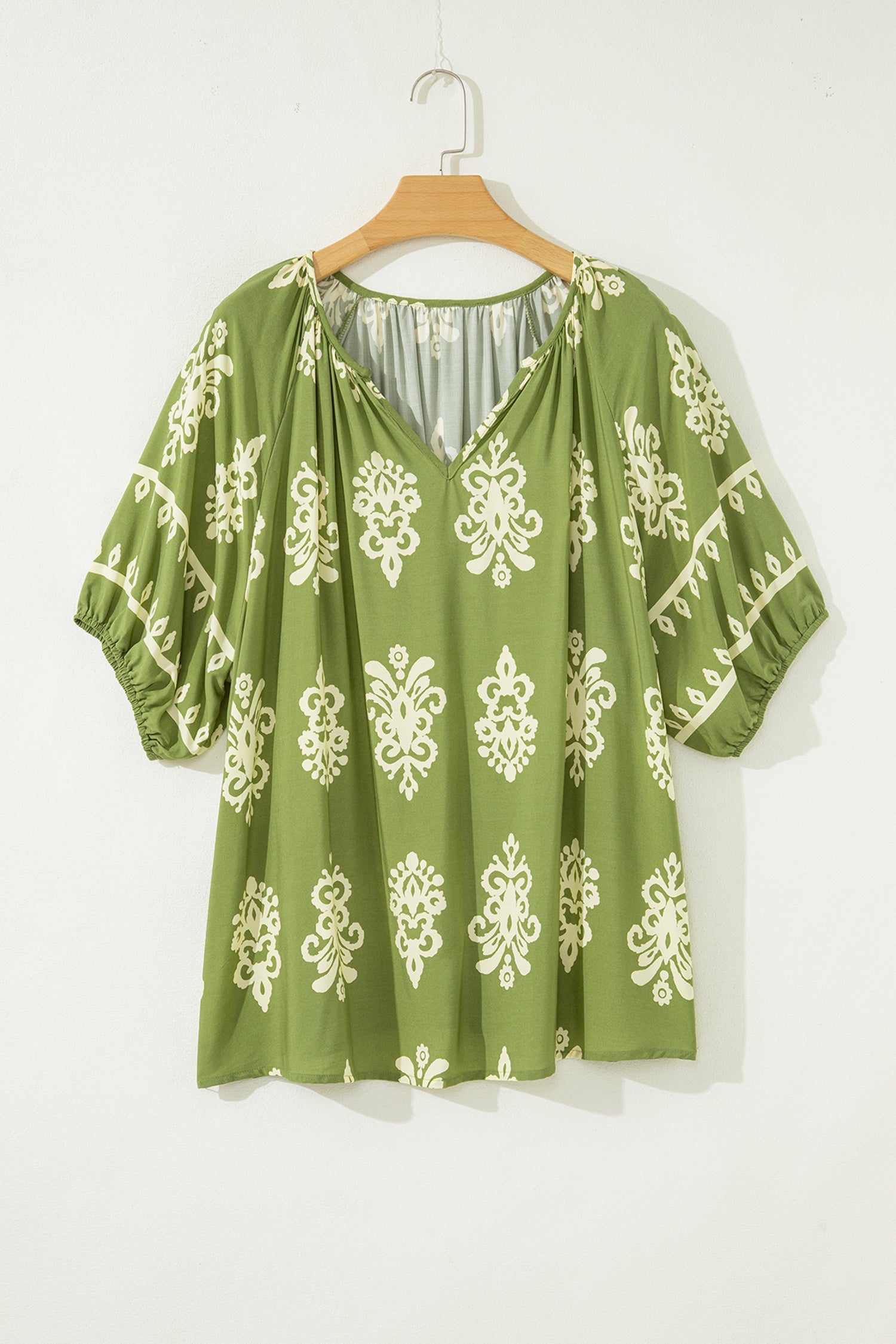 Gabriella Floral Short Sleeve PLUS Top-2