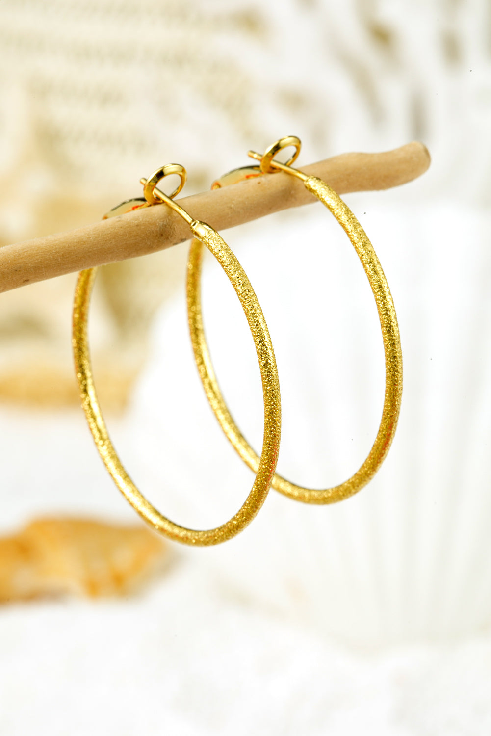 Melissa Plated Retro Hoop Earrings-0