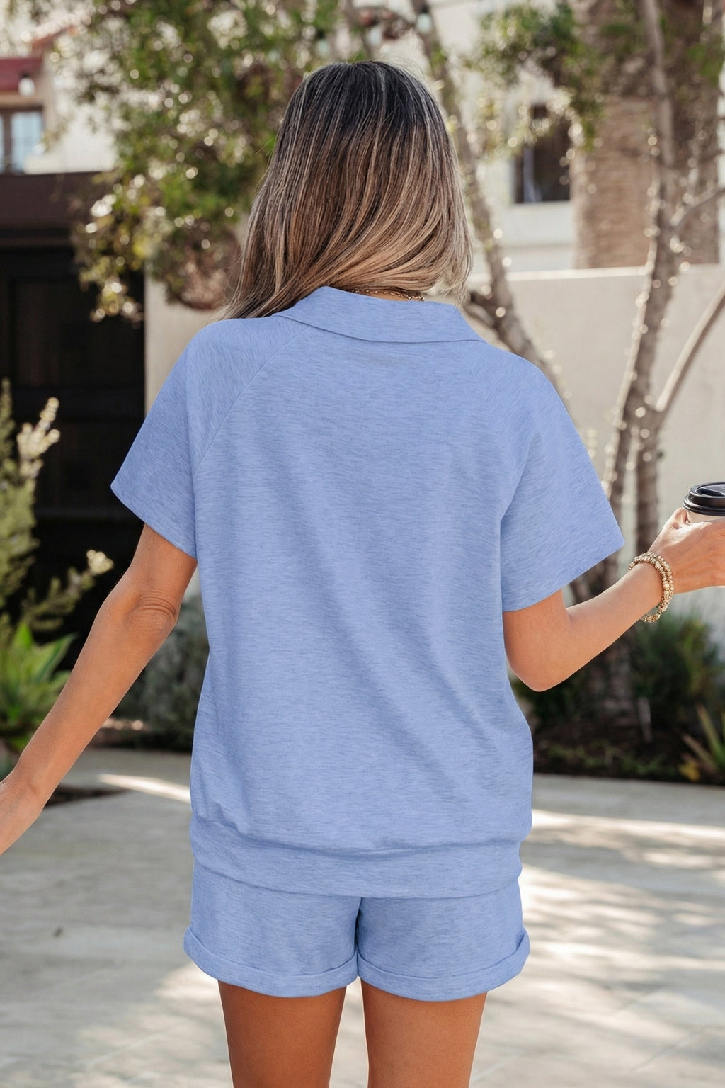 Lillie Collared Tee Set-1