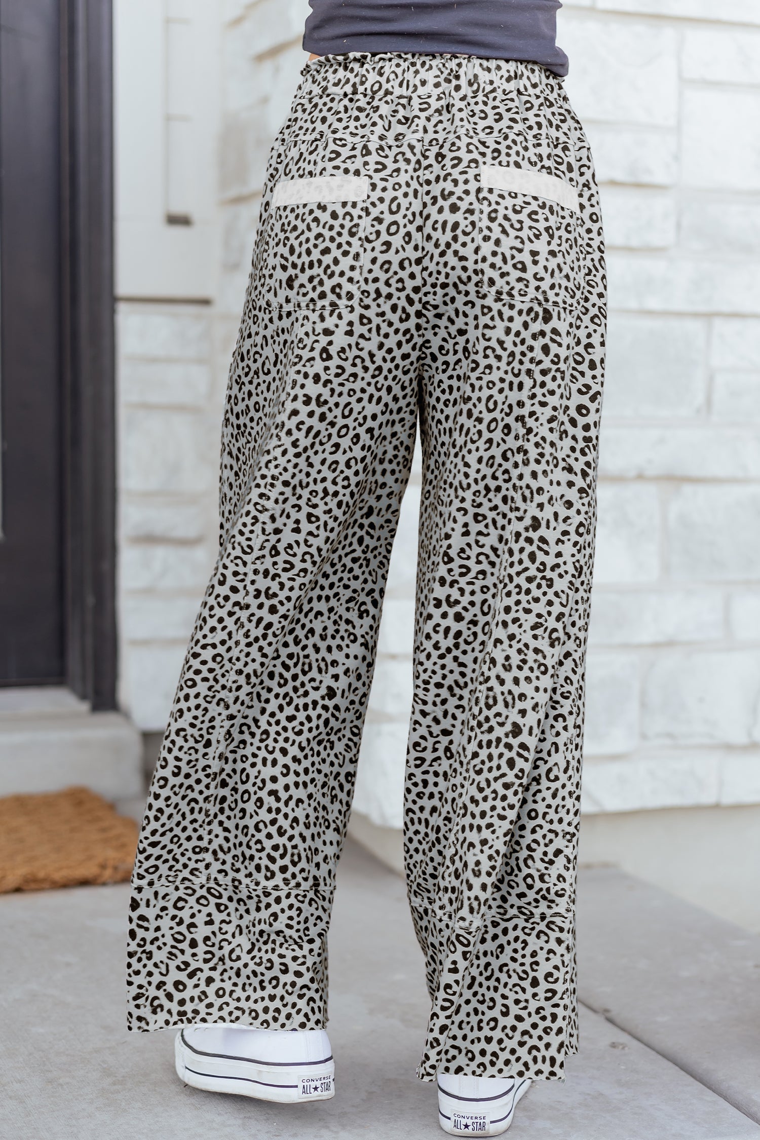 Maisie Leg Terry Knit Pants-1
