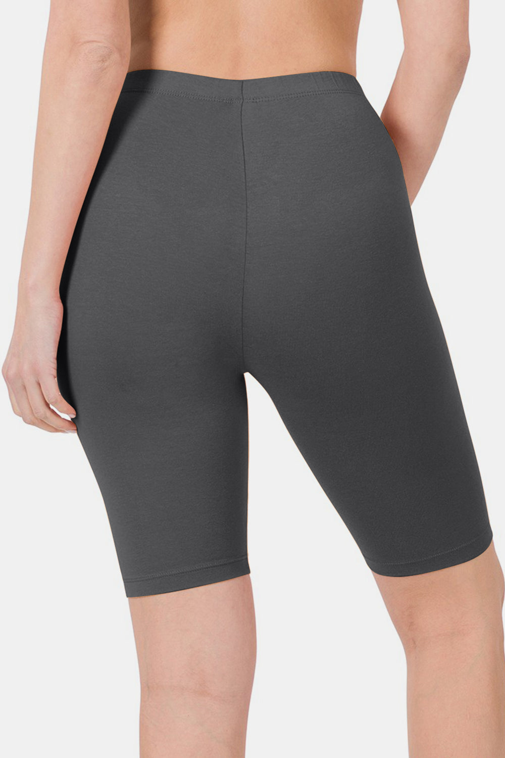 Zenana High Waist Bermuda Shorts-1