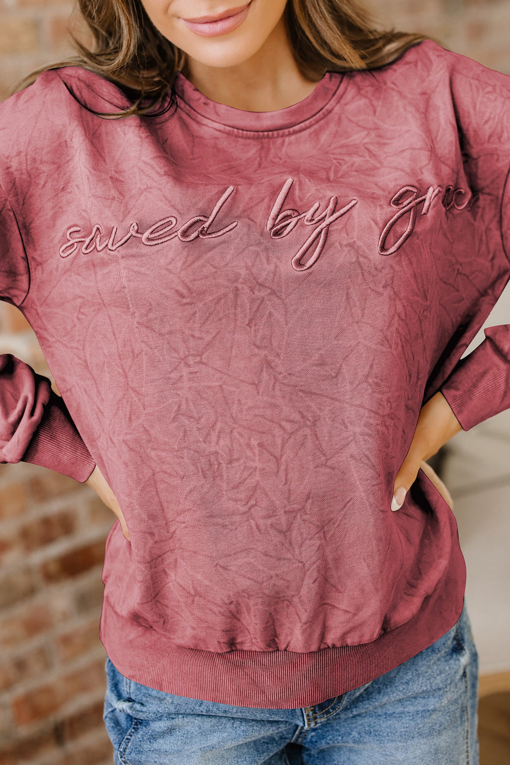 Kaia Mineral Wash Loose Sweatshirt-4