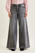 Judy Blue Mid Rise Palazzo Split Back Yoke-0