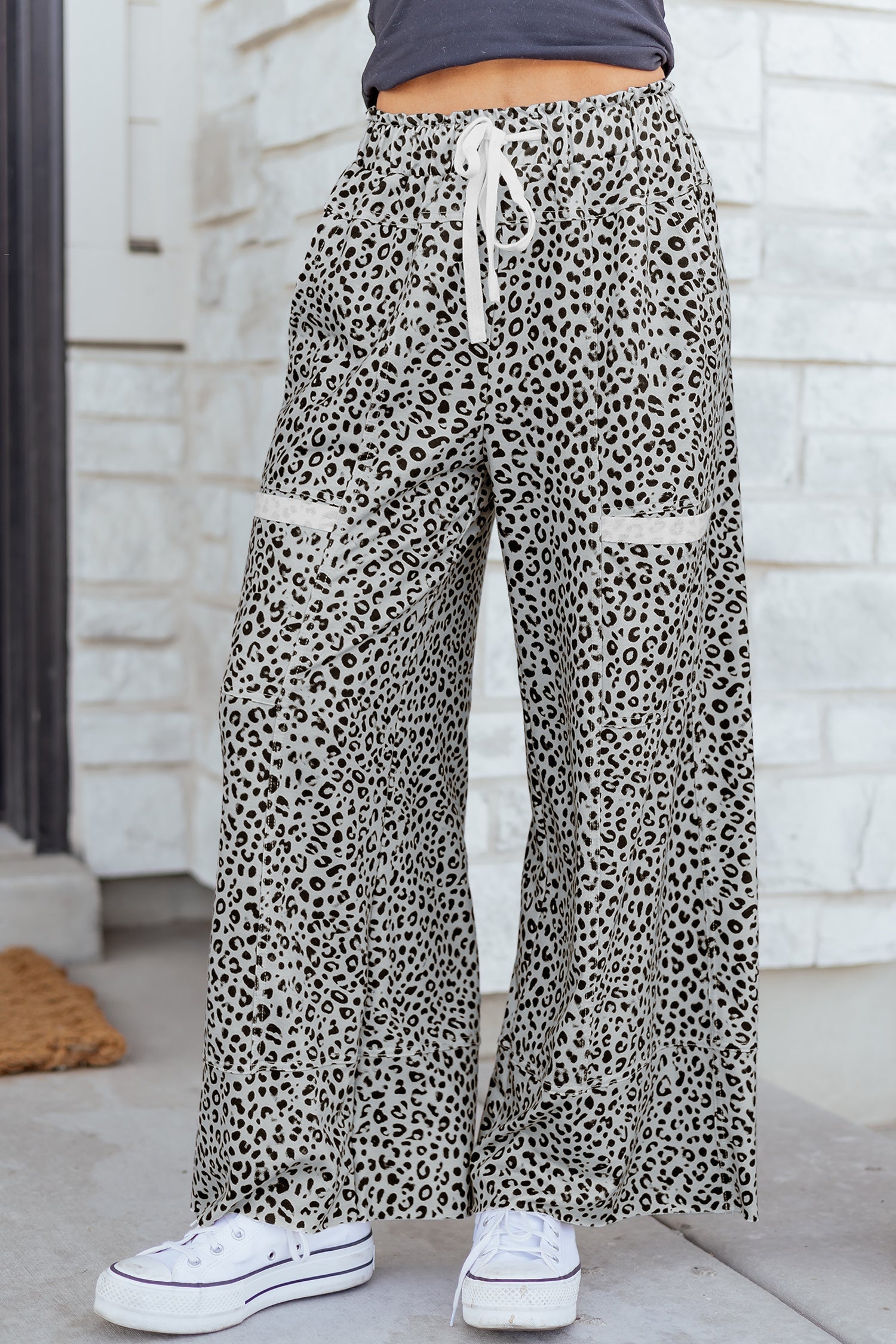 Maisie Leg Terry Knit Pants-0