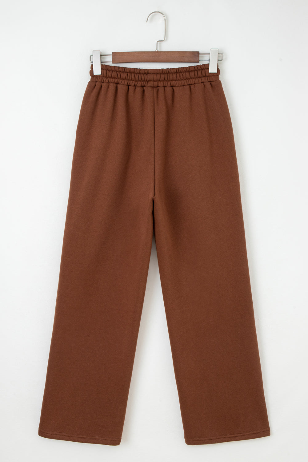 Amaris Elastic Waist Solid Pants-3
