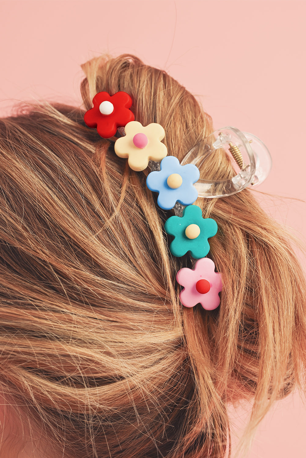 Multicolor Flowers Cute Hair Claw Clip-2
