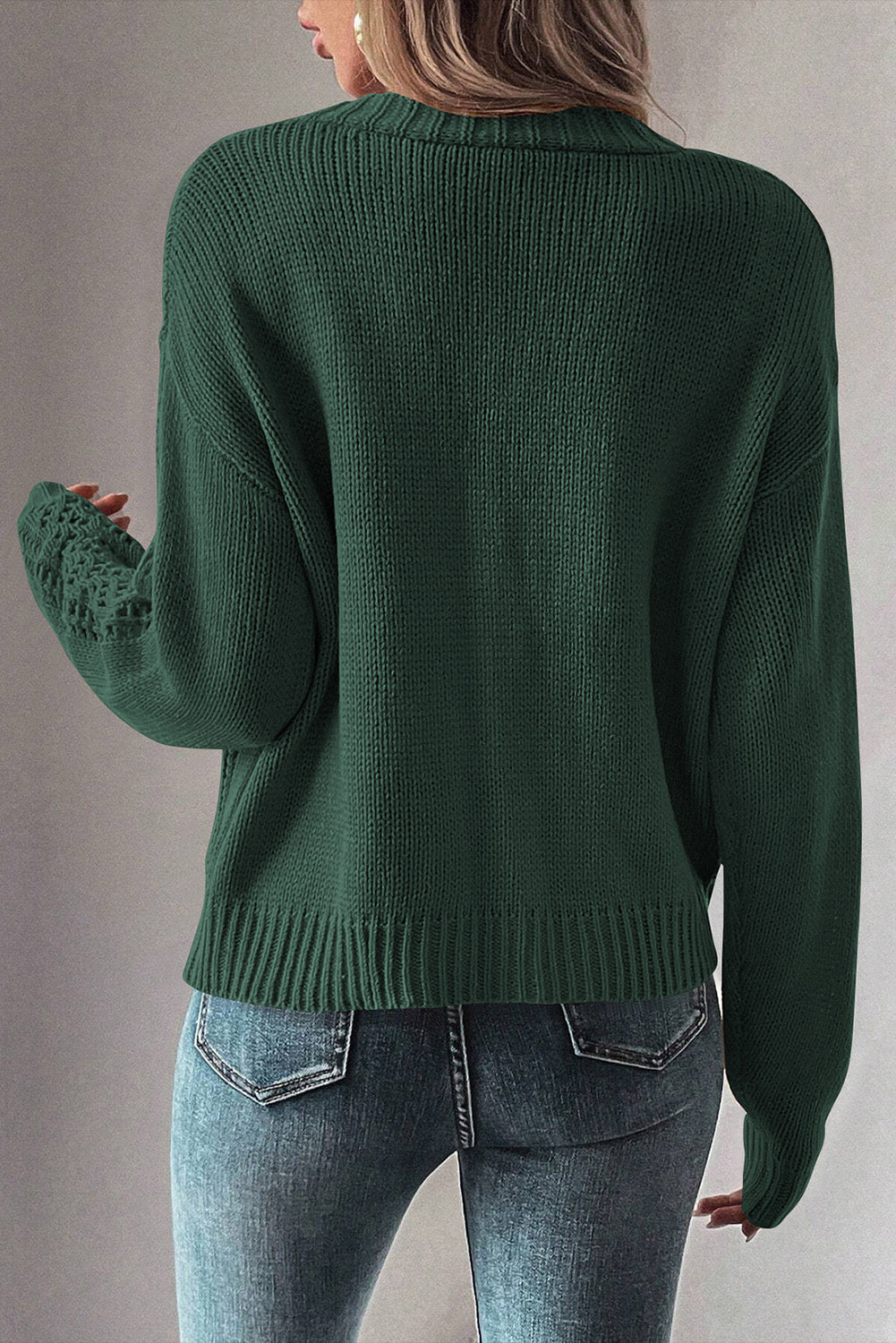 Laney Knit Drop Shoulder Sweater-1