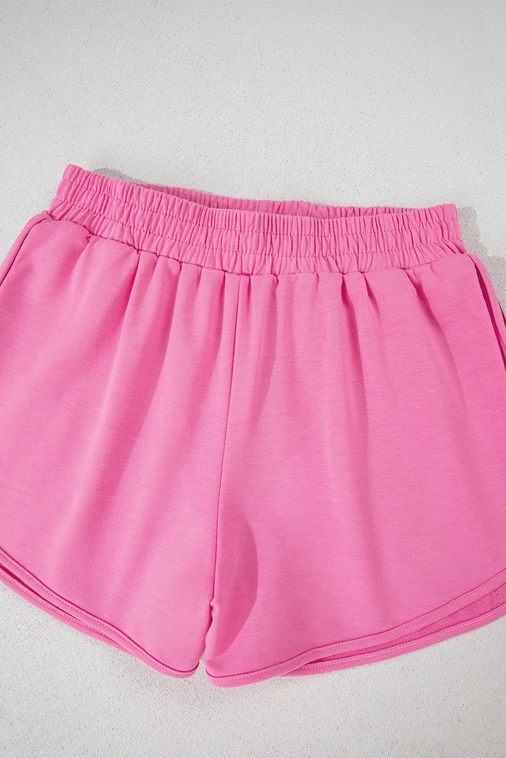 Bonbon Color Block Stripes Elastic High Waist Active Shorts