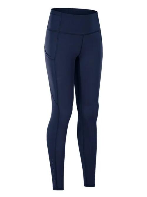 Wide Waistband Sports Leggings-1