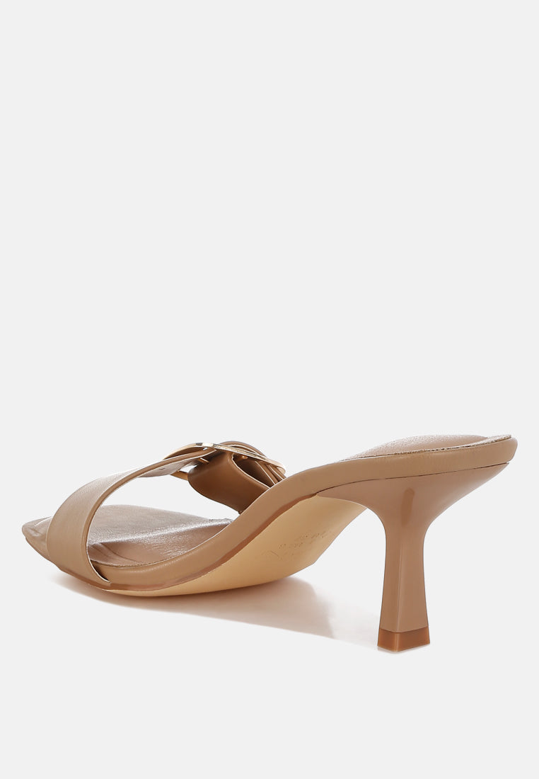 Acacia Buckle Strap Slip On Sandals-2