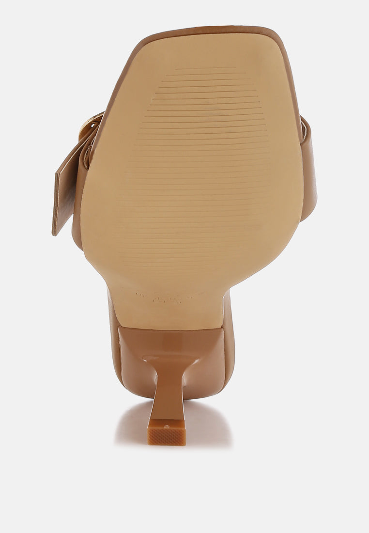Acacia Buckle Strap Slip On Sandals-4
