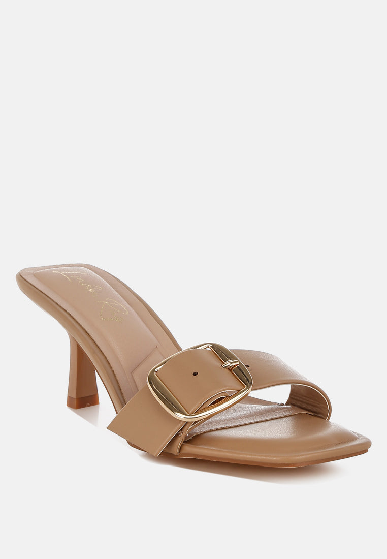 Acacia Buckle Strap Slip On Sandals-1