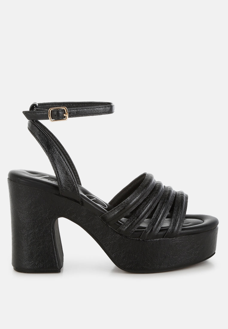 Athla Strappy High Platform Sandals By RAG-5