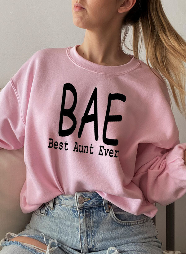 BAE Best Aunt Ever Sweat Shirt-4